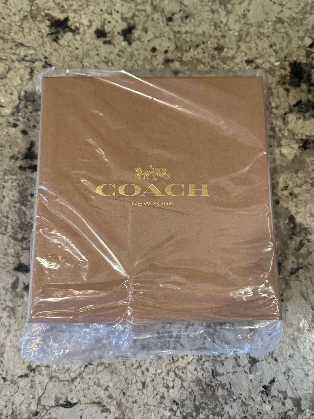 NWT Coach Signature Brown Red Gold Leather Dog Collar MEDIUM 13”- 16” AUTHENTIC
